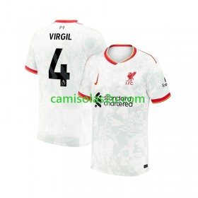 Camisolas de futebol Liverpool VIRGIL 4 Equipamento 3ª 2024/25 Manga Curta